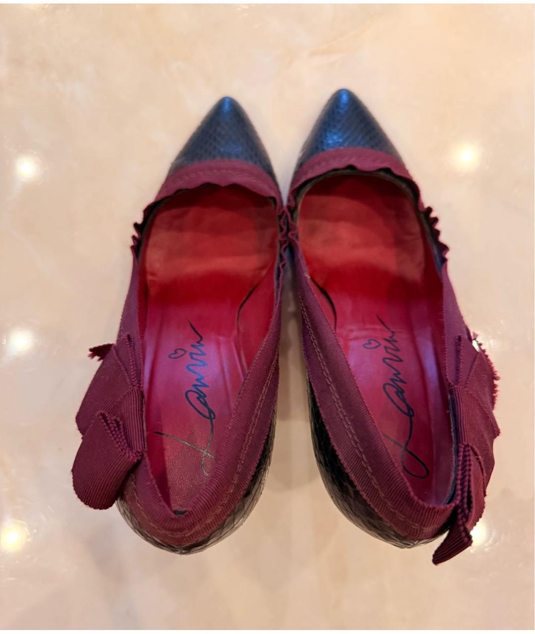 LANVIN Черные кожаные туфли, фото 3