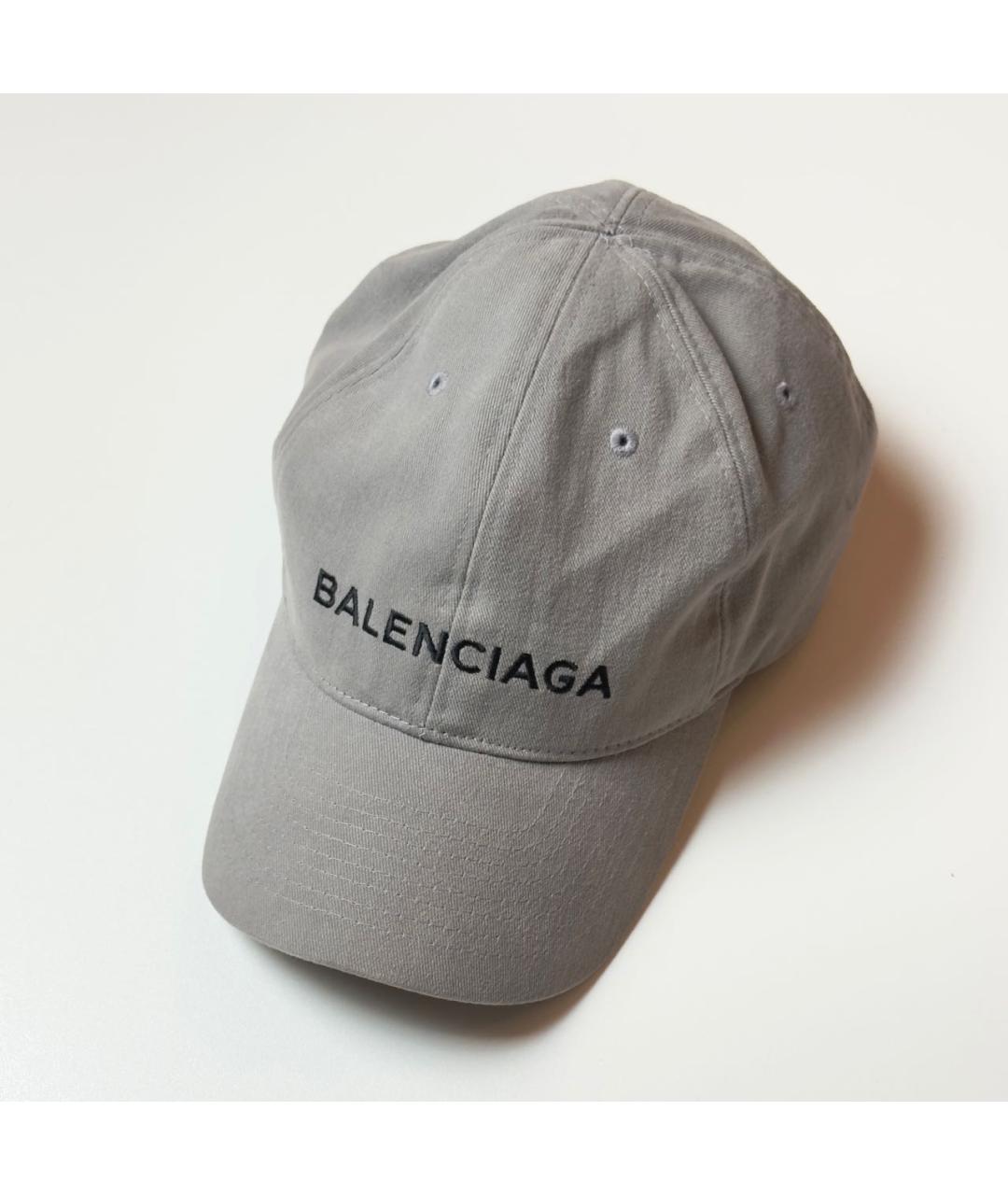 BALENCIAGA Антрацитовая хлопковая кепка/бейсболка, фото 6