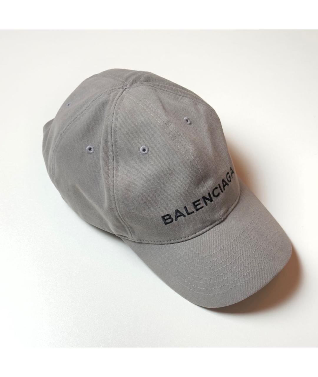 BALENCIAGA Антрацитовая хлопковая кепка/бейсболка, фото 3