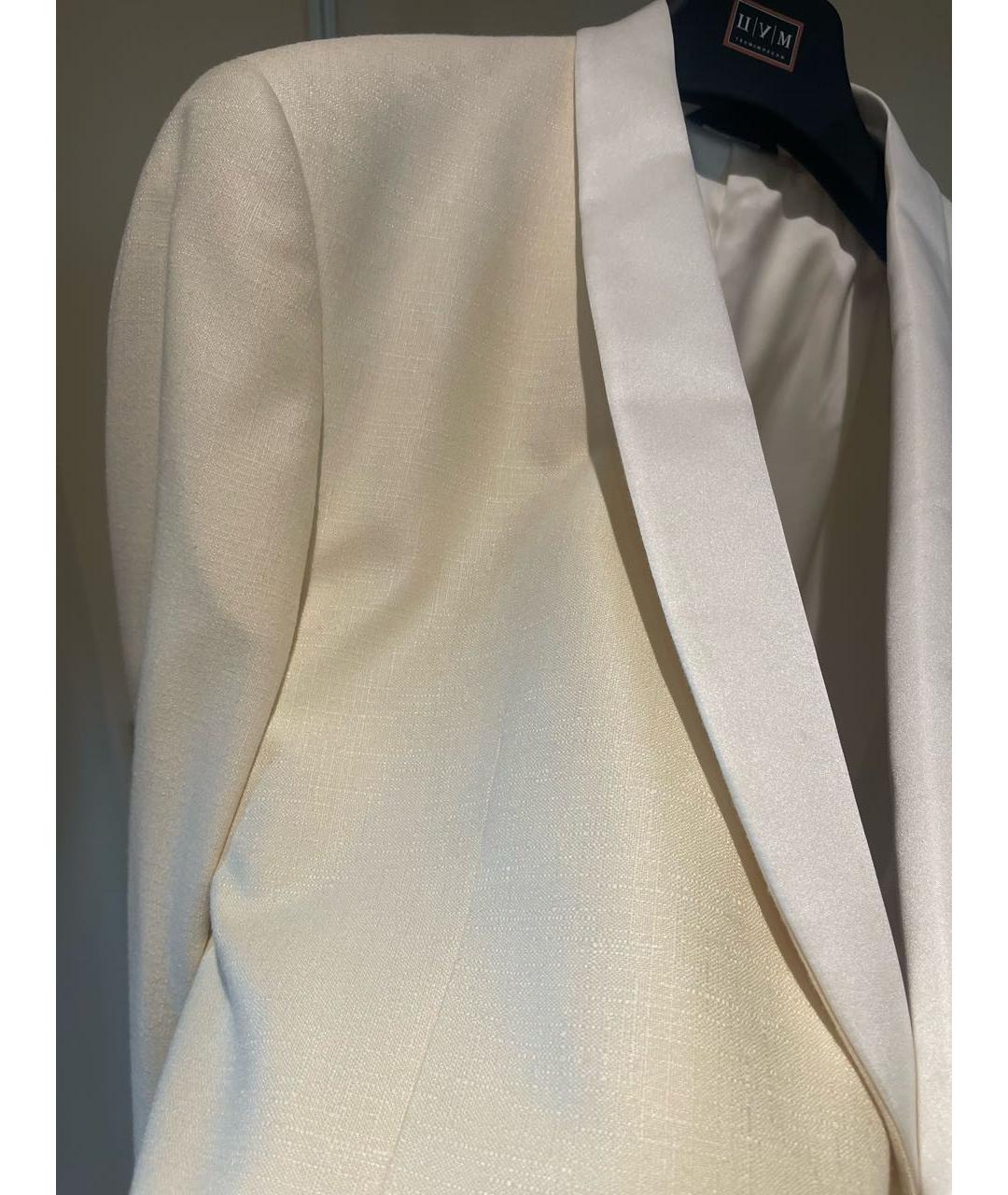 GIORGIO ARMANI Бежевый шелковый пиджак, фото 3