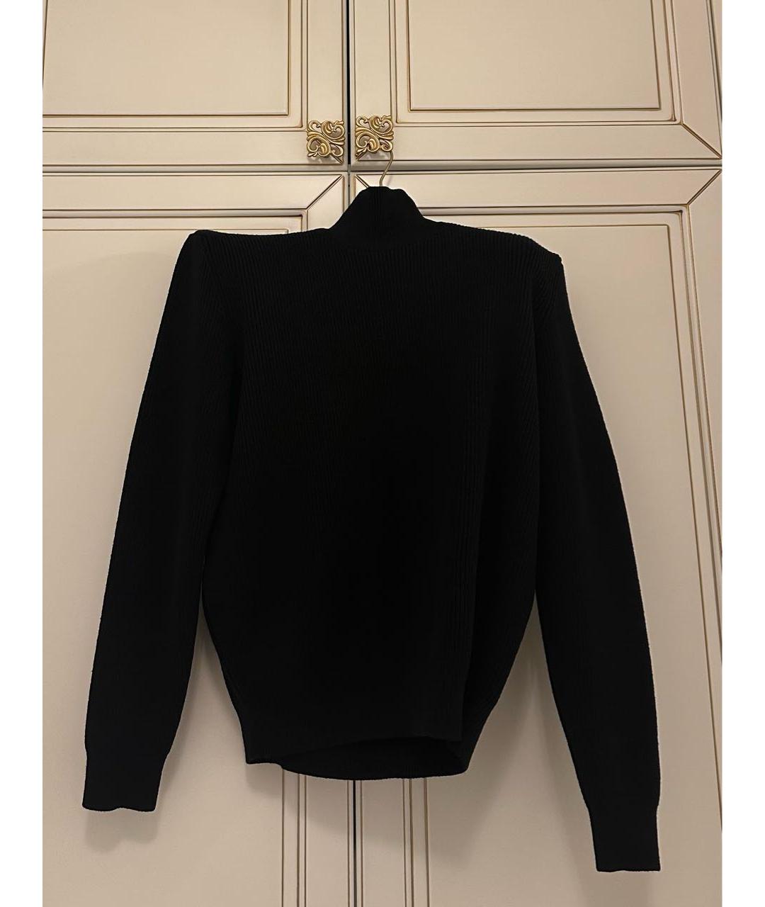BALENCIAGA Черный шерстяной джемпер / свитер, фото 3