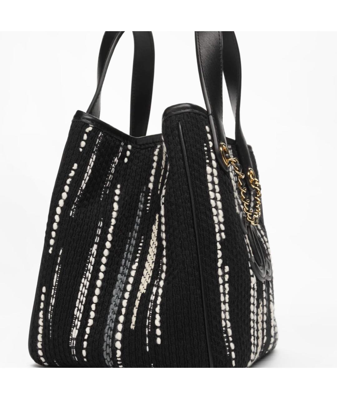 CHANEL Черная сумка тоут из канвы, фото 4