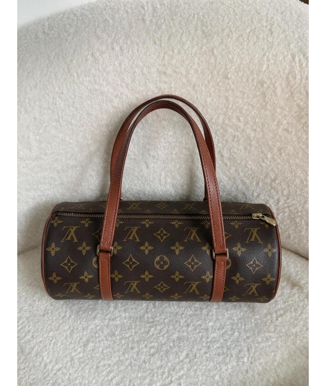 LOUIS VUITTON Коричневая сумка через плечо из канвы, фото 2