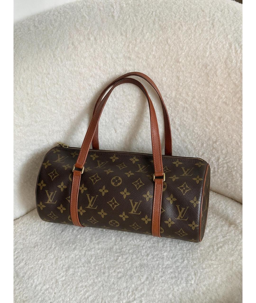 LOUIS VUITTON Коричневая сумка через плечо из канвы, фото 4