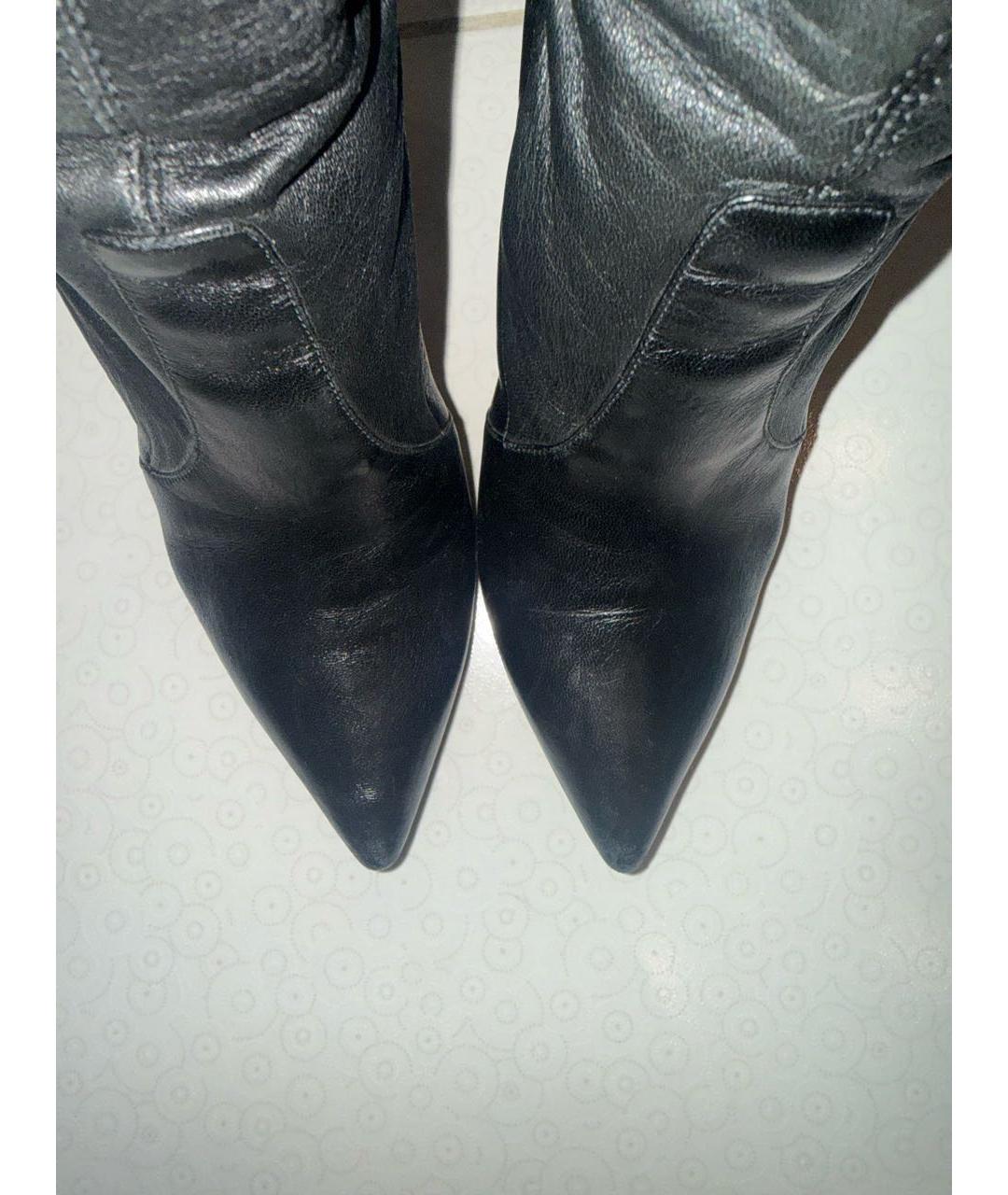 CASADEI Черные кожаные ботфорты, фото 3