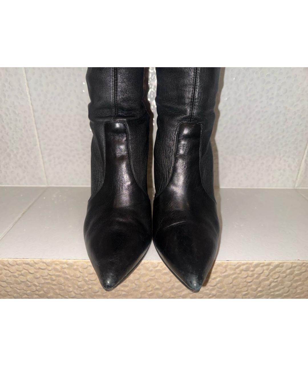 CASADEI Черные кожаные ботфорты, фото 2
