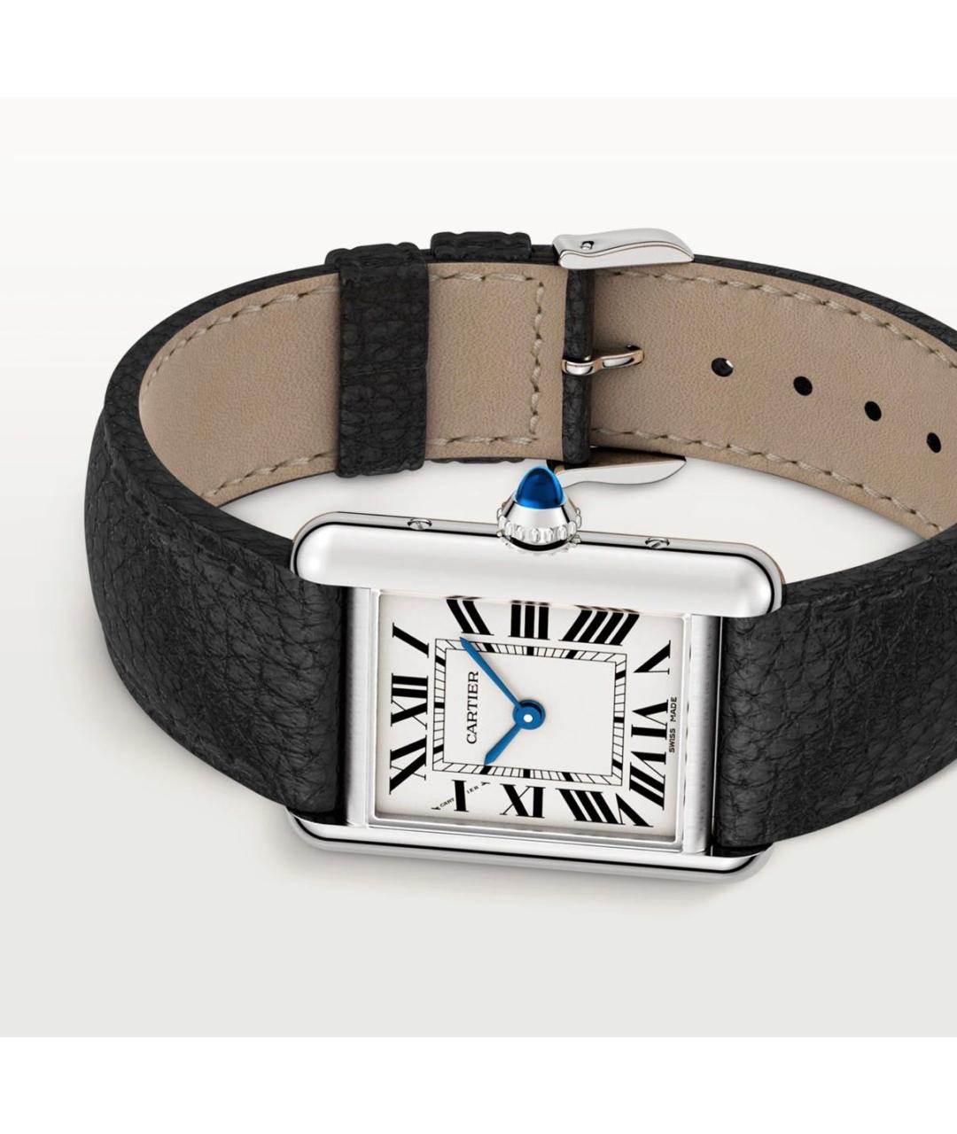 CARTIER Черные часы, фото 2