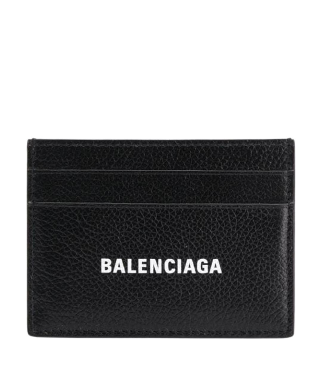 BALENCIAGA Черный кожаный кардхолдер, фото 1