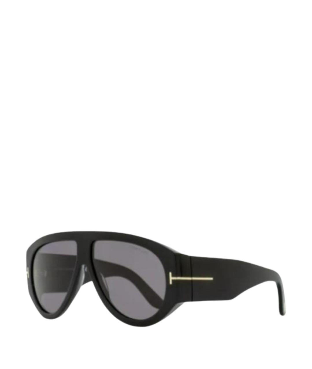 TOM FORD Черные металлические солнцезащитные очки, фото 1