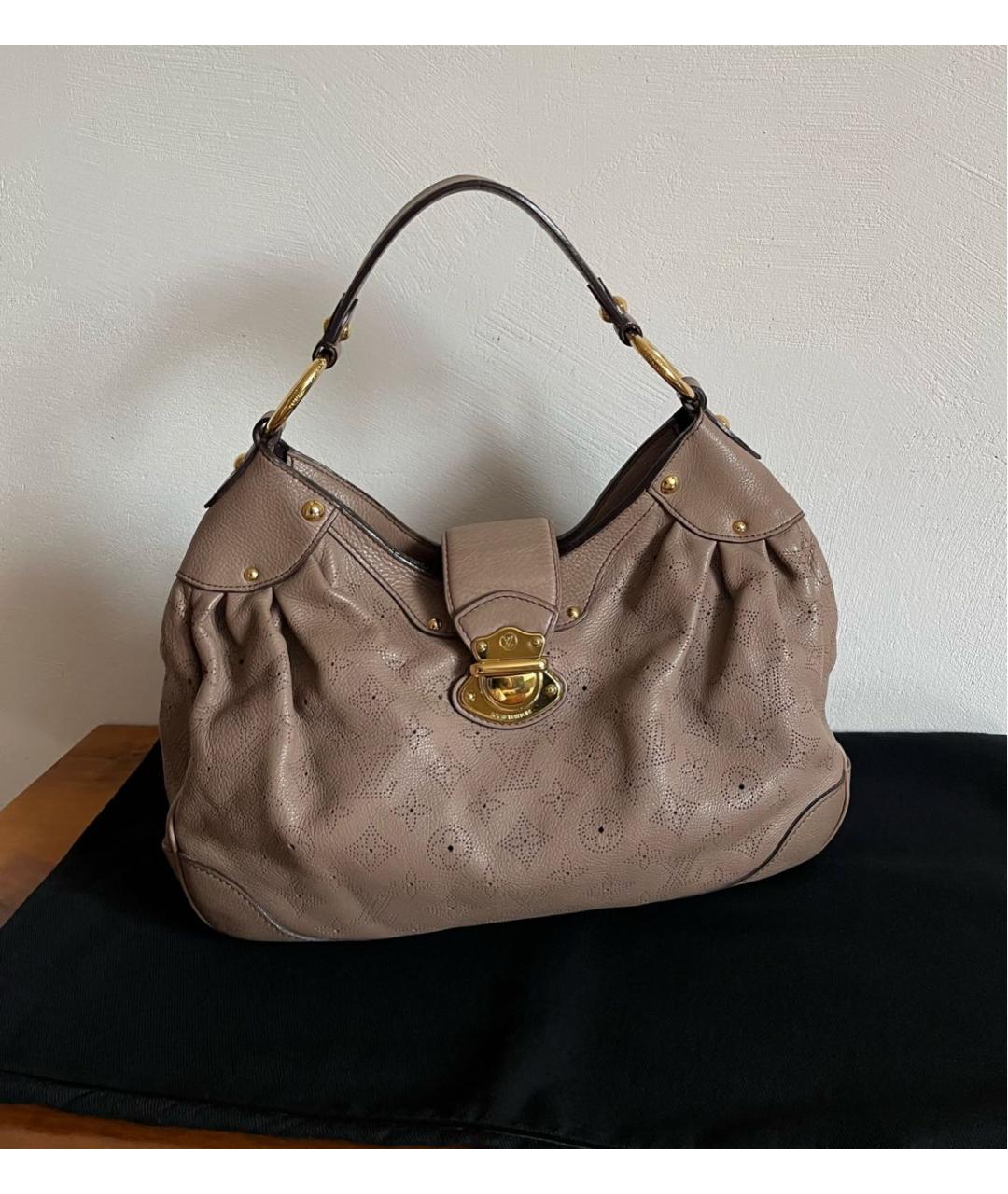 LOUIS VUITTON Бежевая кожаная сумка тоут, фото 2