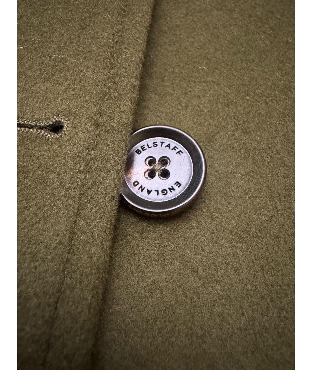 BELSTAFF Хаки шерстяная куртка, фото 4
