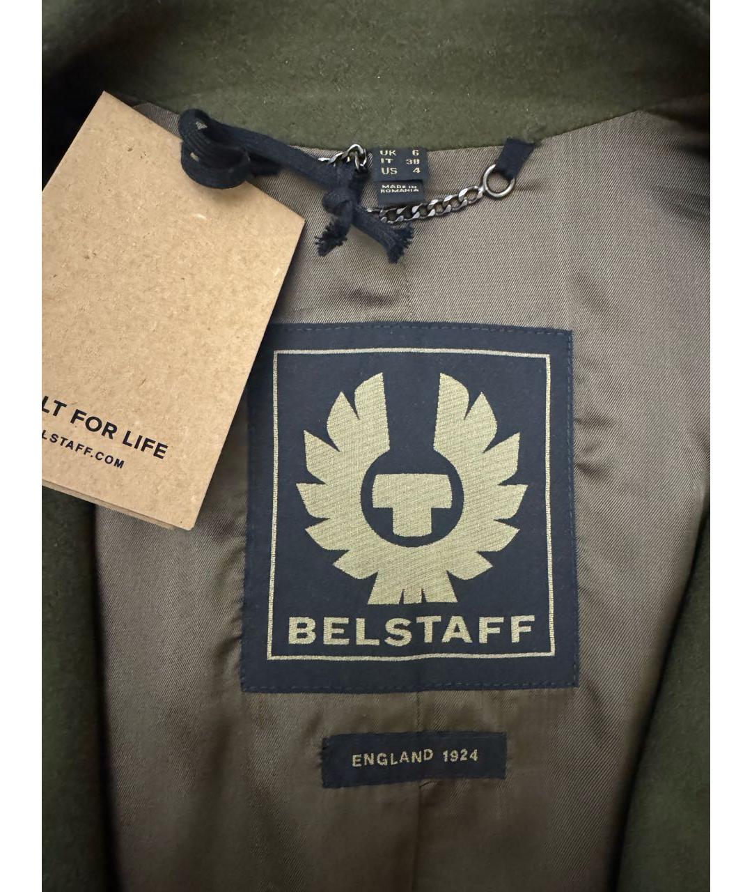 BELSTAFF Хаки шерстяная куртка, фото 3