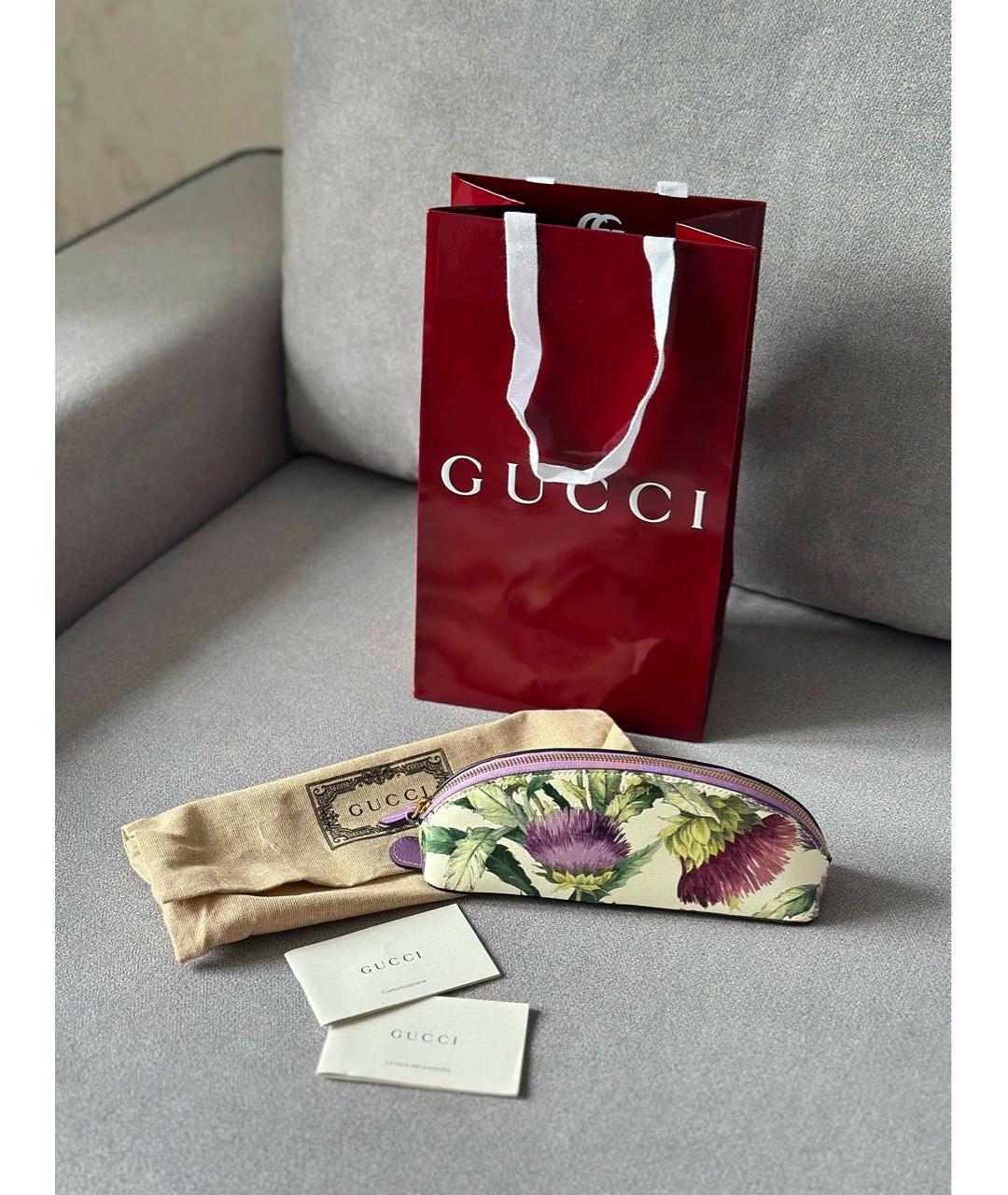 GUCCI Мульти косметичка из канвы, фото 2