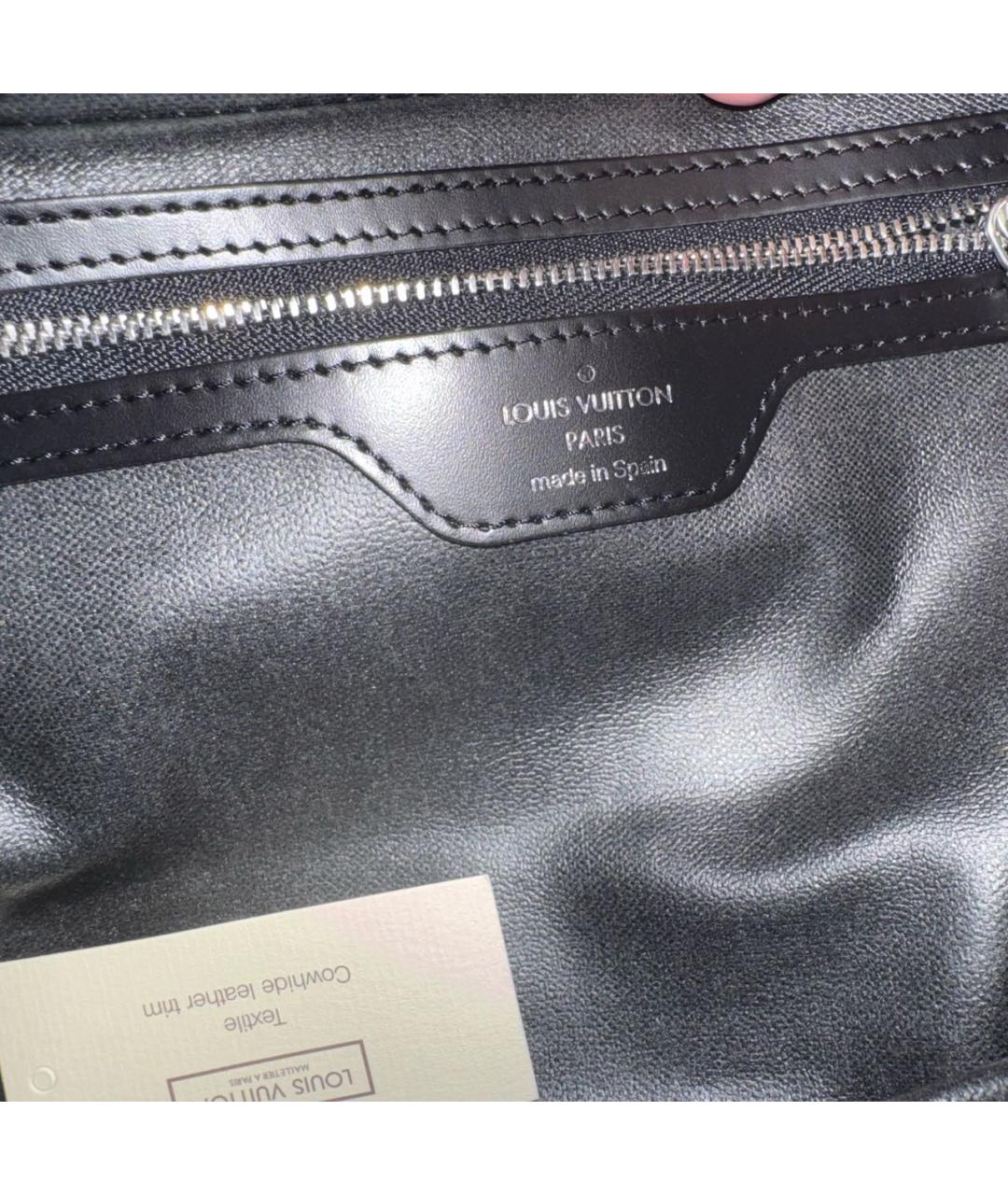 LOUIS VUITTON Антрацитовая нейлоновая косметичка, фото 5