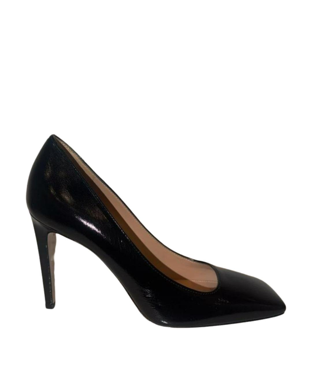GIANVITO ROSSI Черные кожаные туфли, фото 1