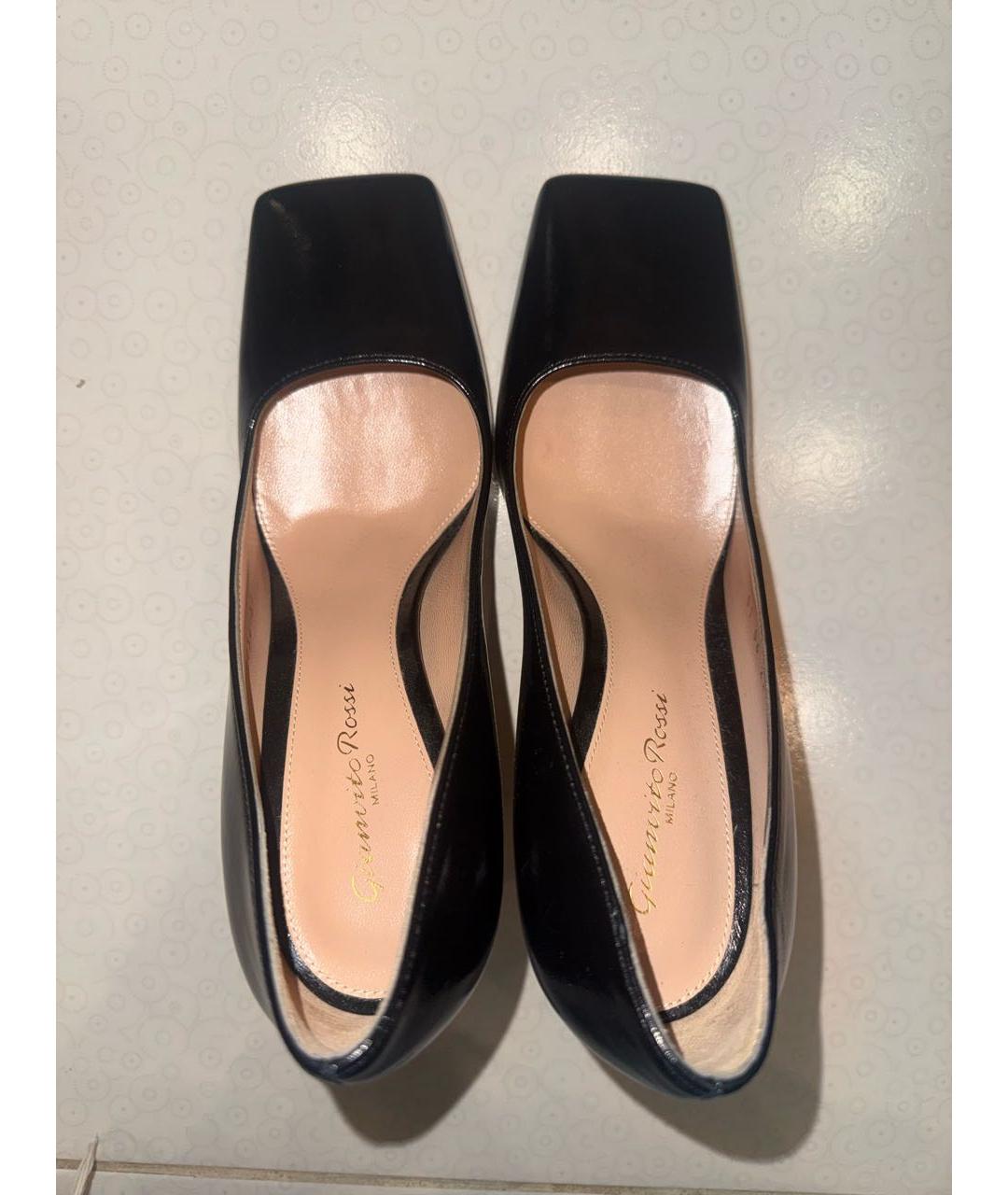 GIANVITO ROSSI Черные кожаные туфли, фото 3