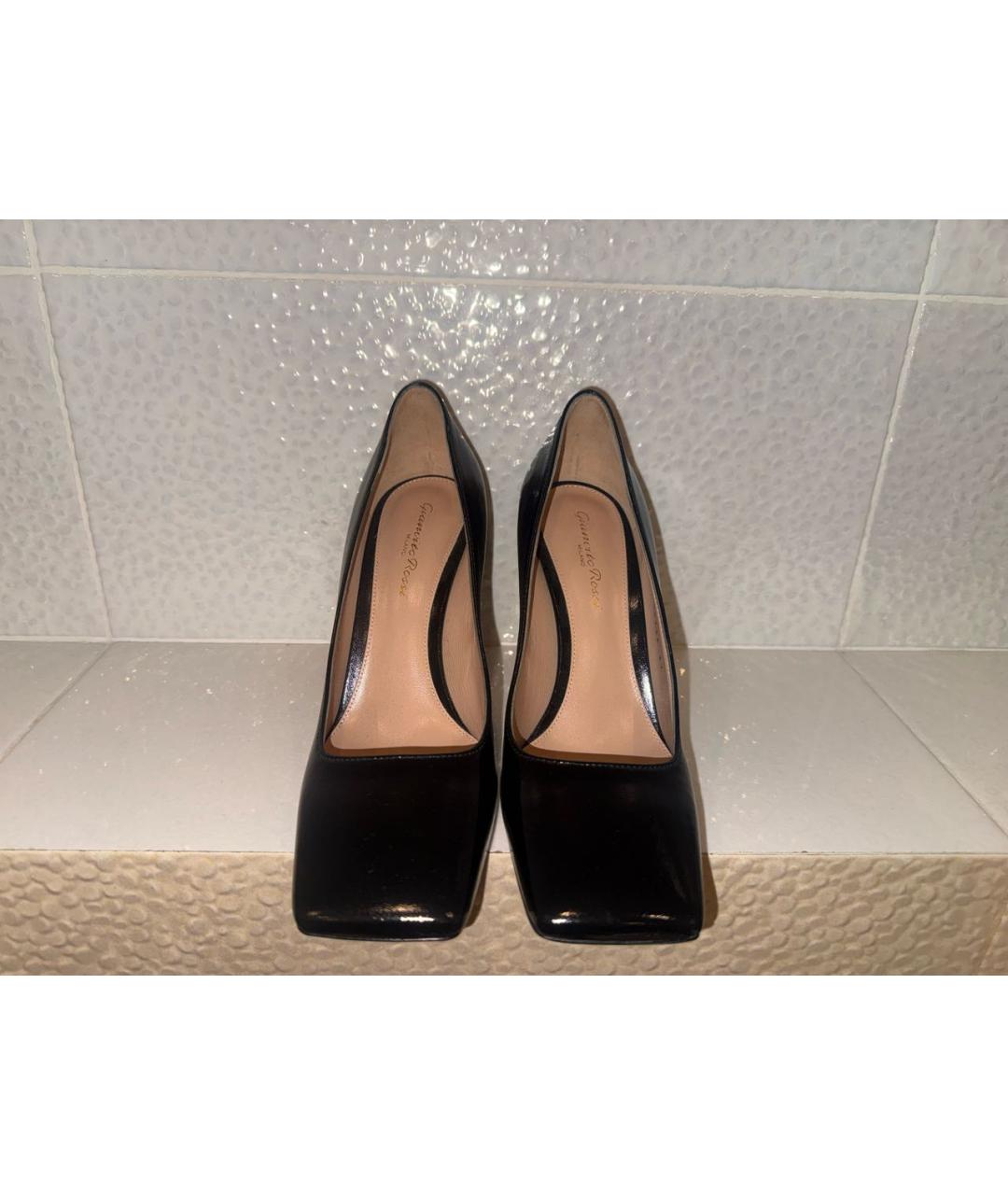 GIANVITO ROSSI Черные кожаные туфли, фото 2