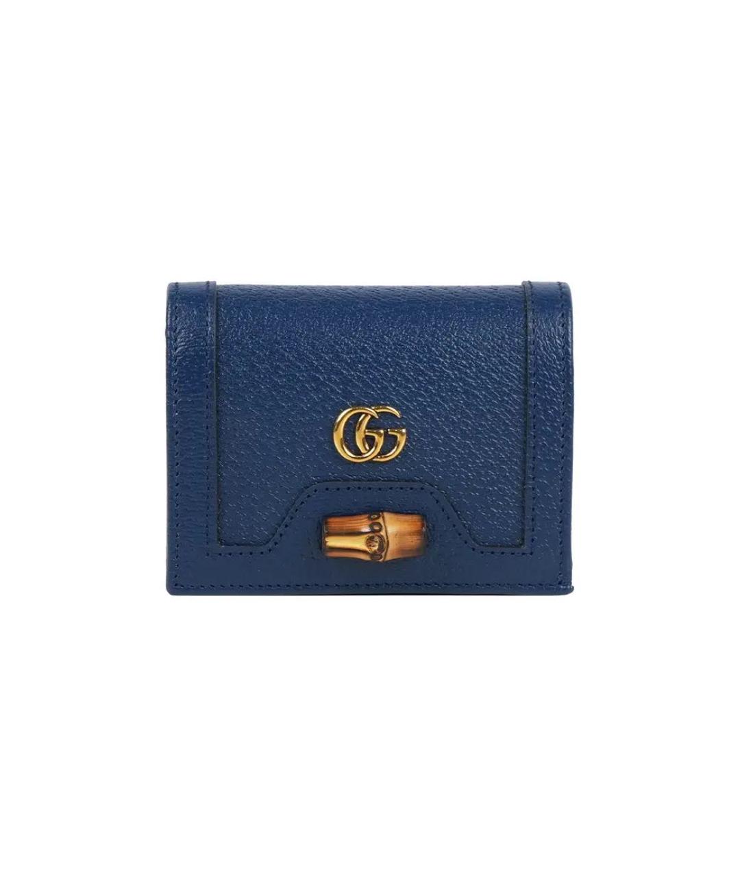 GUCCI Синий кожаный кошелек, фото 2