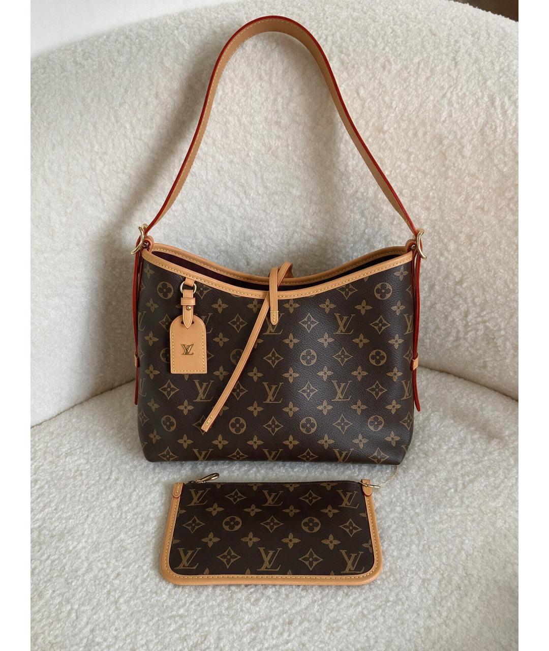 LOUIS VUITTON Коричневая сумка через плечо из канвы, фото 4