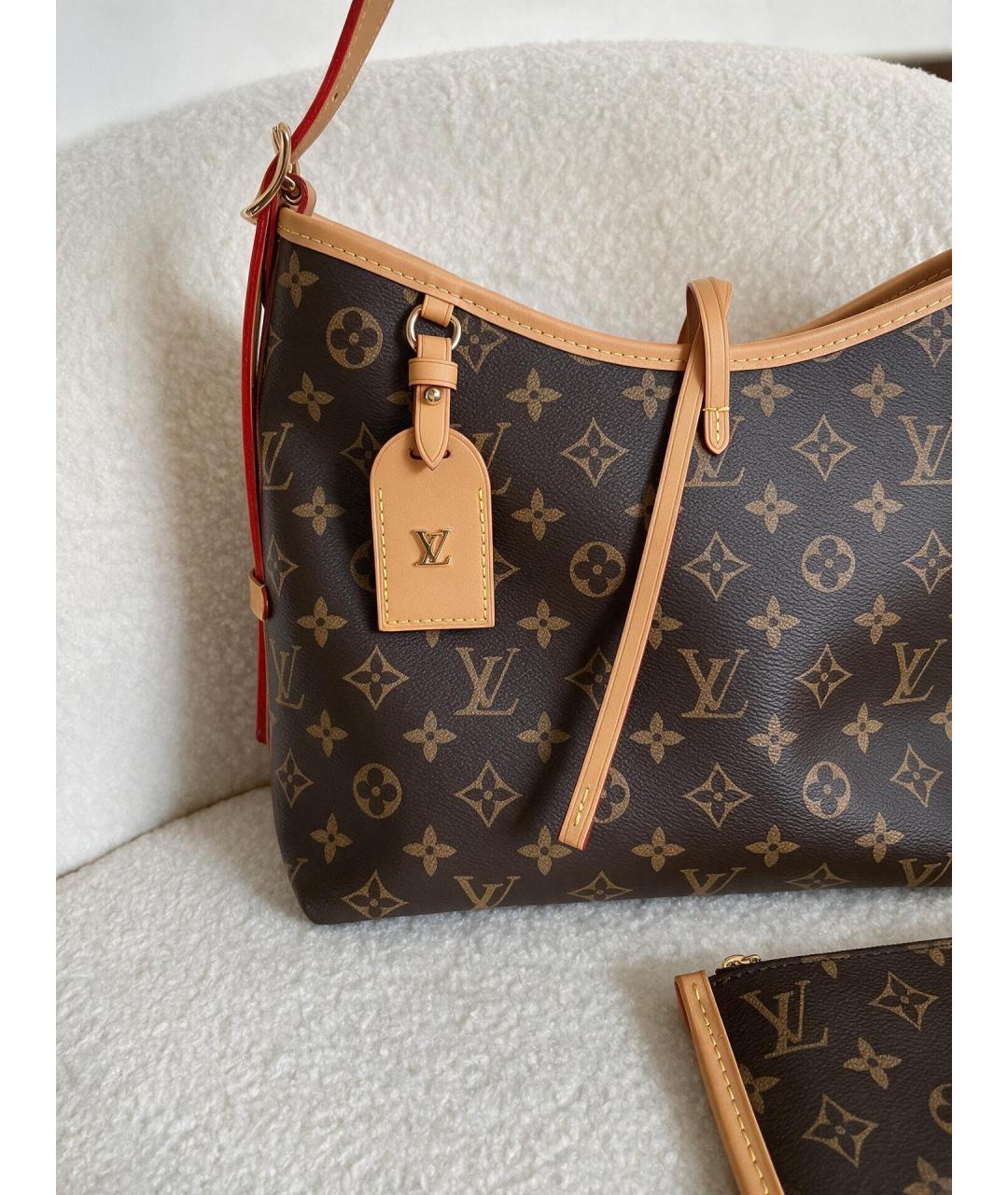 LOUIS VUITTON Коричневая сумка через плечо из канвы, фото 3