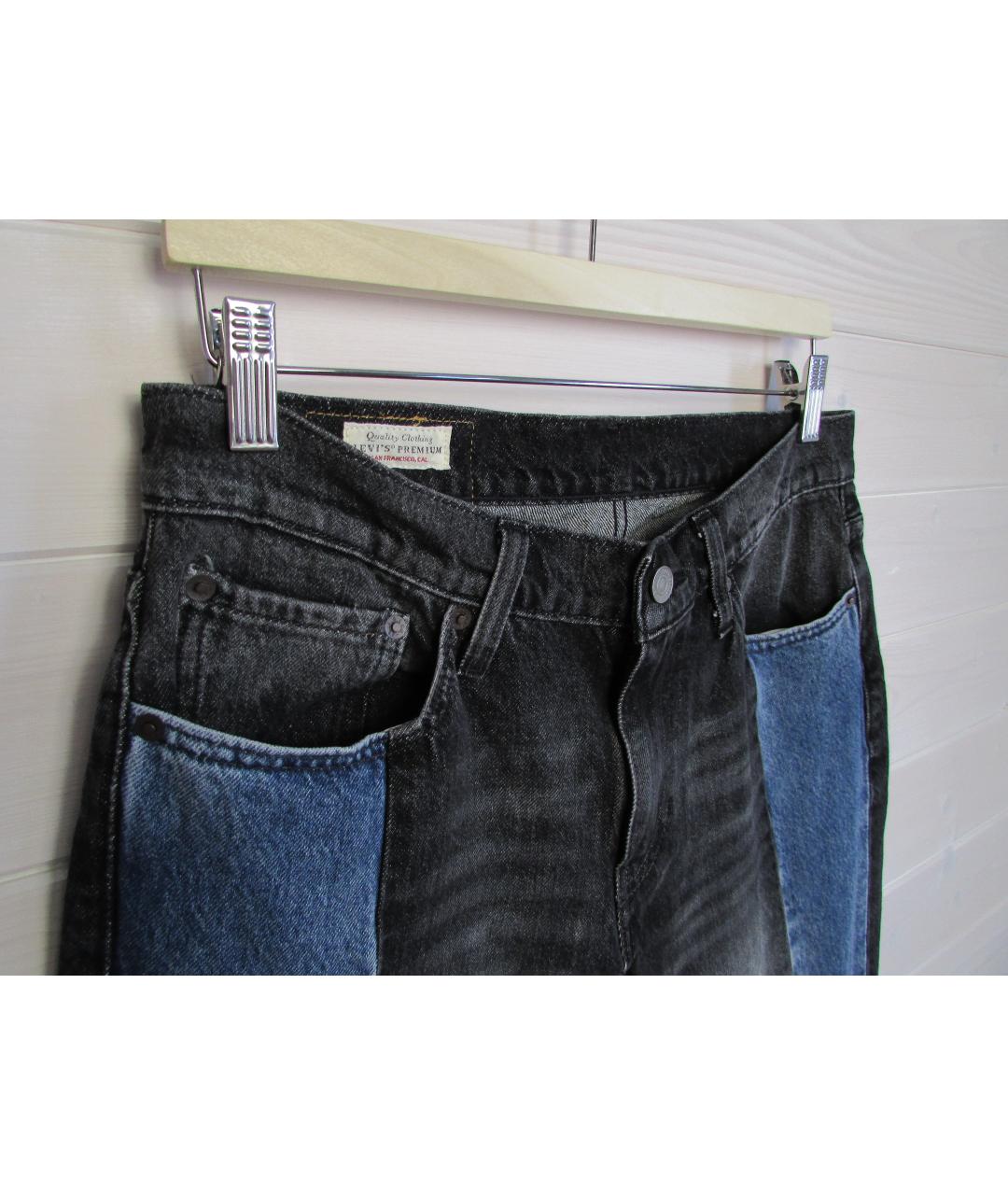 LEVI'S Серые хлопковые джинсы скинни, фото 2
