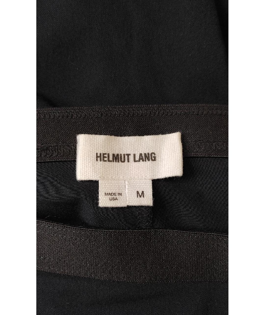 HELMUT LANG Черные вискозные леггинсы и велосипедки, фото 3