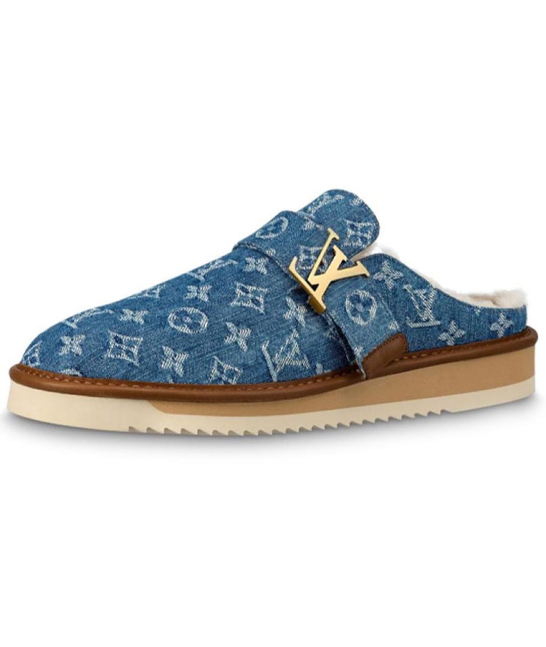 LOUIS VUITTON Синие слипоны, фото 2