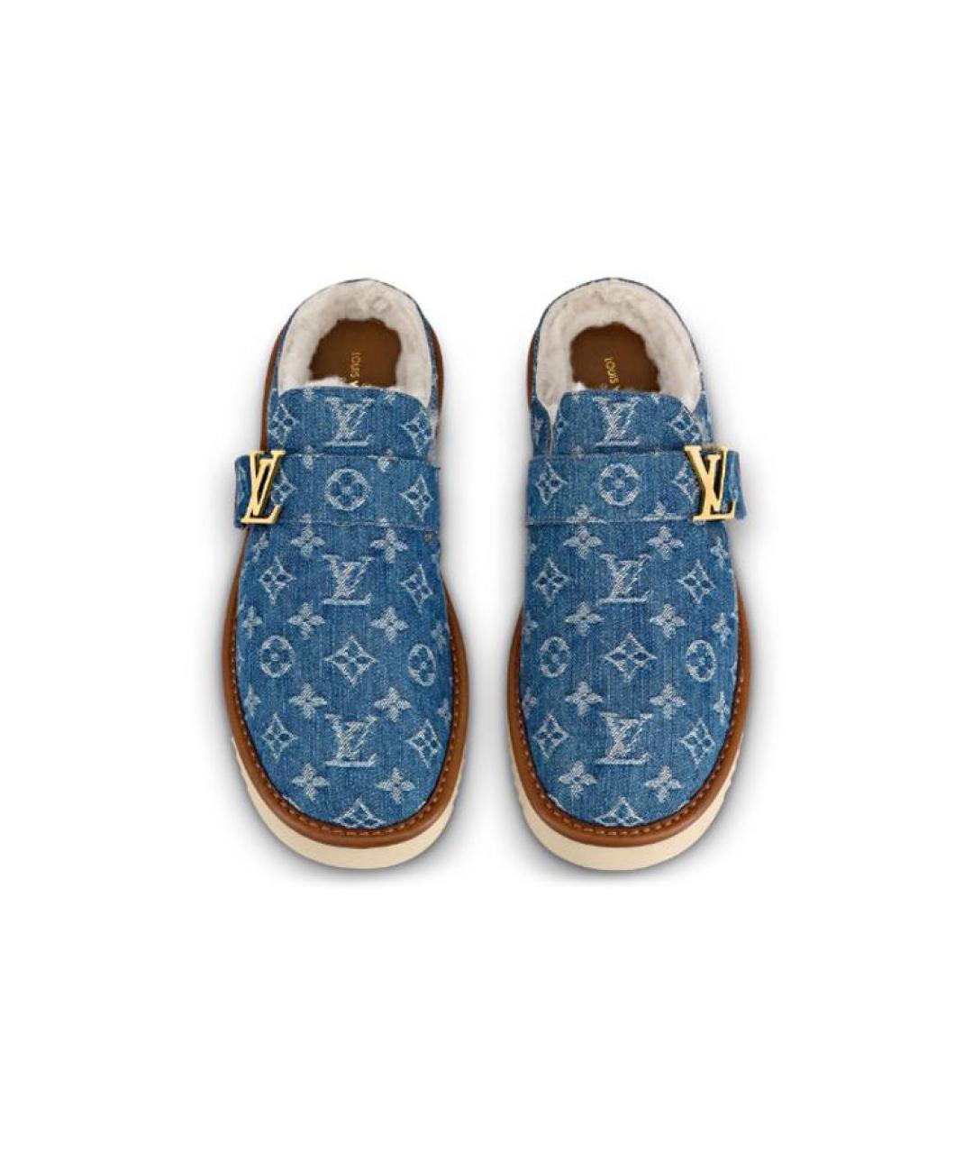 LOUIS VUITTON Синие слипоны, фото 3
