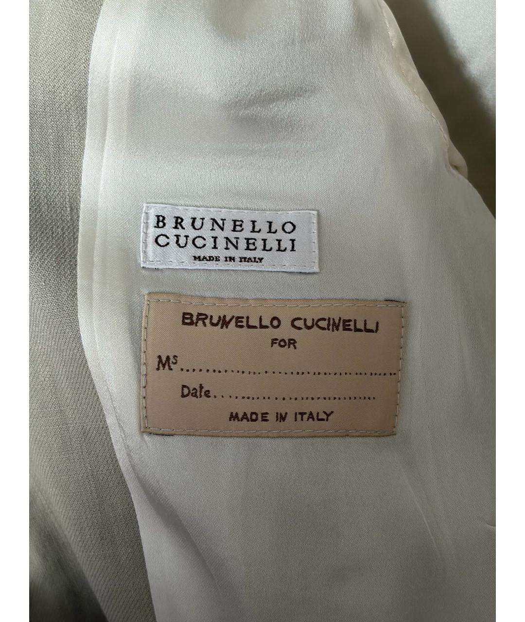 BRUNELLO CUCINELLI Серый костюм с брюками, фото 7
