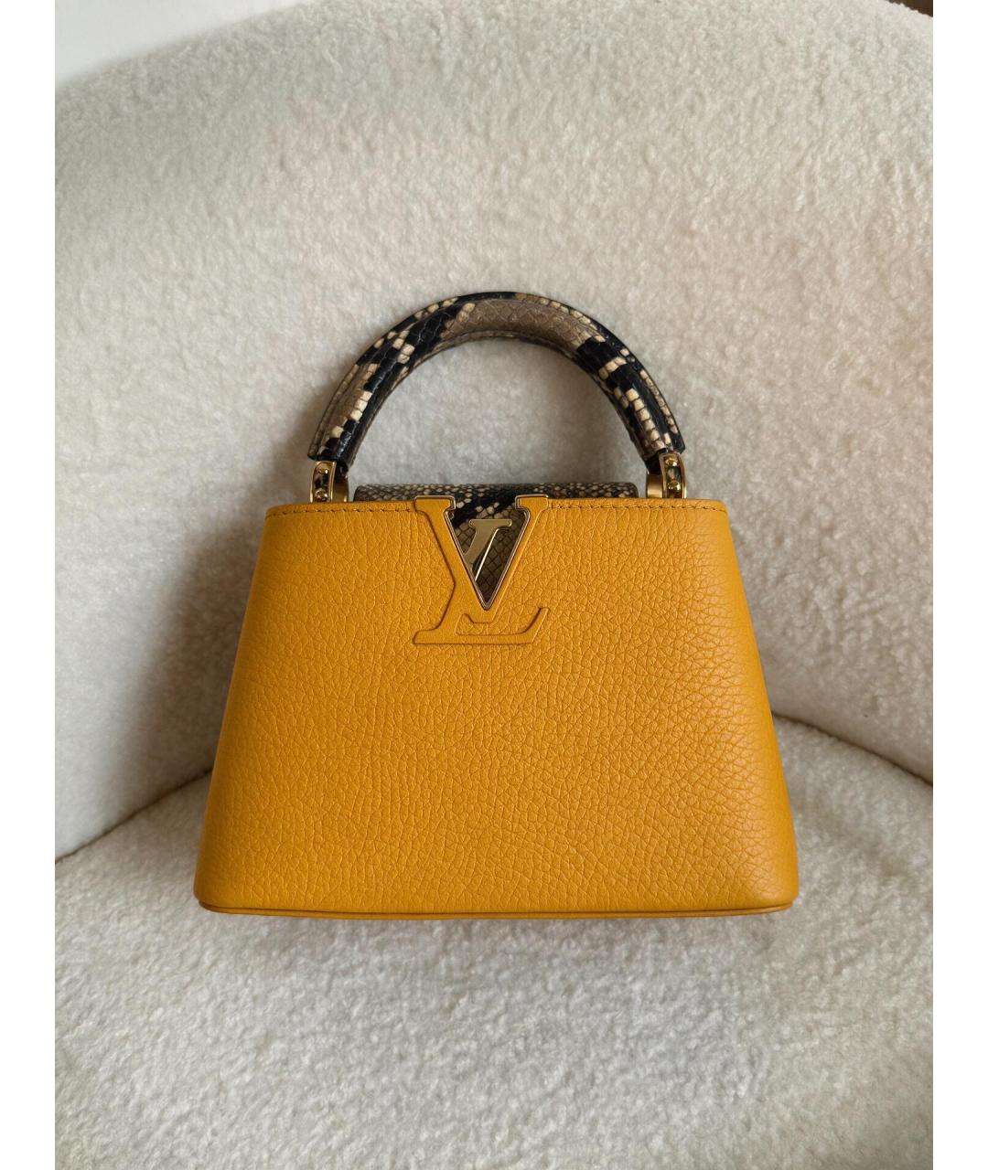 LOUIS VUITTON Желтая сумка через плечо, фото 3