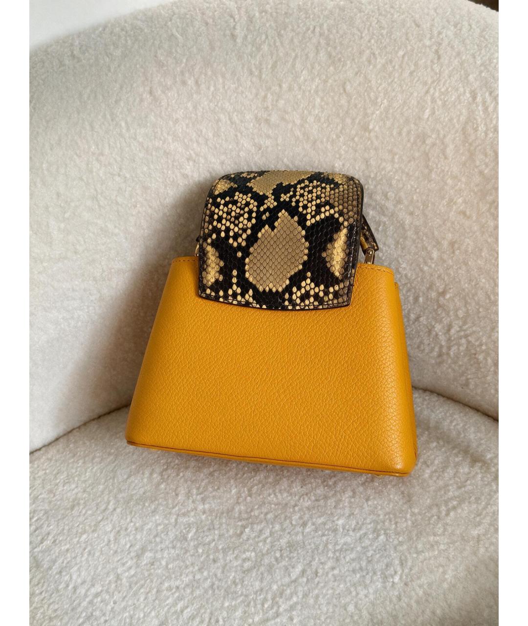 LOUIS VUITTON Желтая сумка через плечо, фото 2
