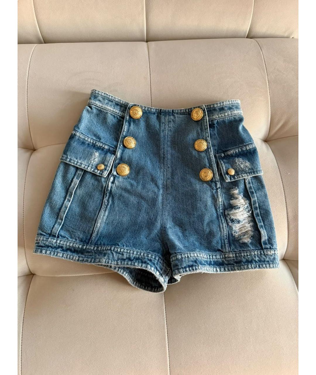 BALMAIN Голубые шорты, фото 8