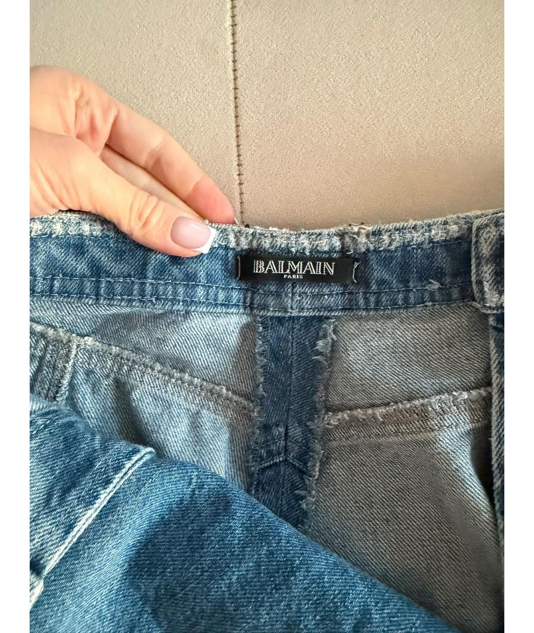 BALMAIN Голубые шорты, фото 2
