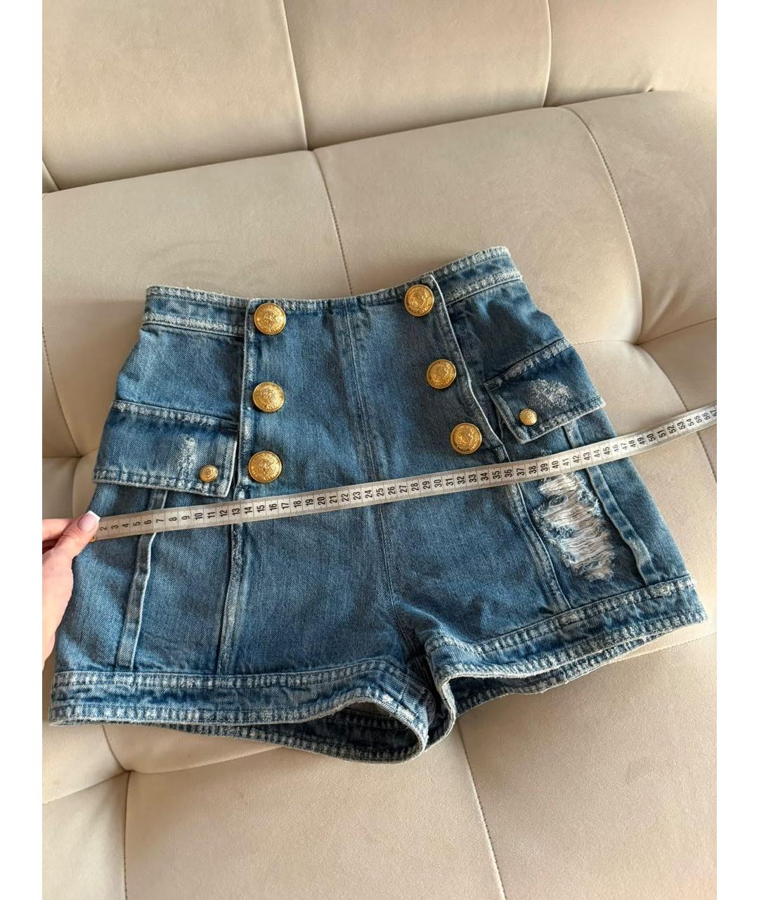 BALMAIN Голубые шорты, фото 3