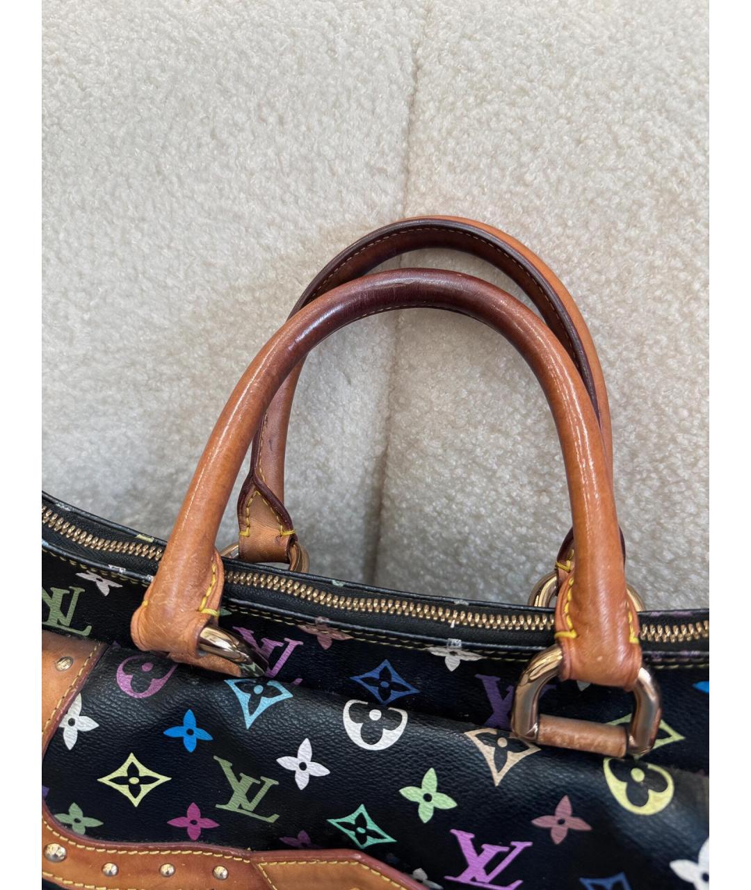 LOUIS VUITTON Черная сумка через плечо из канвы, фото 7