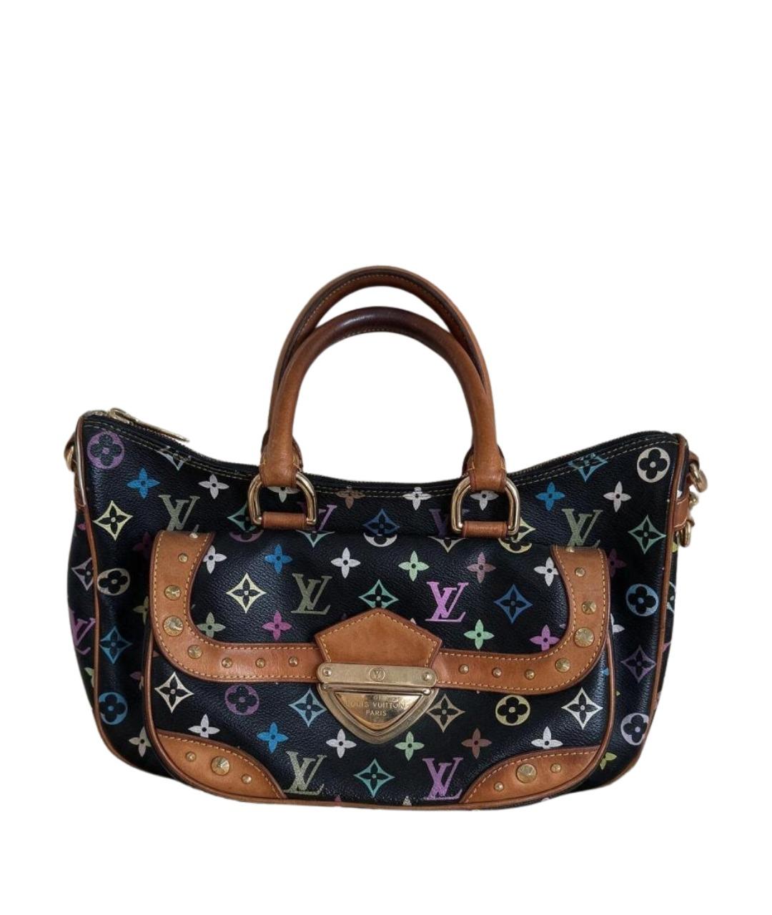 LOUIS VUITTON Черная сумка через плечо из канвы, фото 1