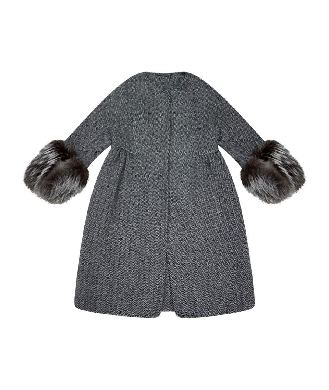 ERMANNO SCERVINO Серое пальто, фото 1