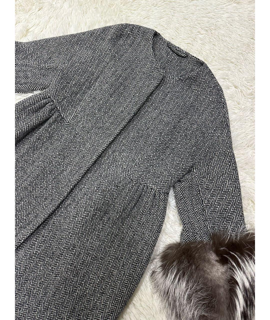 ERMANNO SCERVINO Серое пальто, фото 2