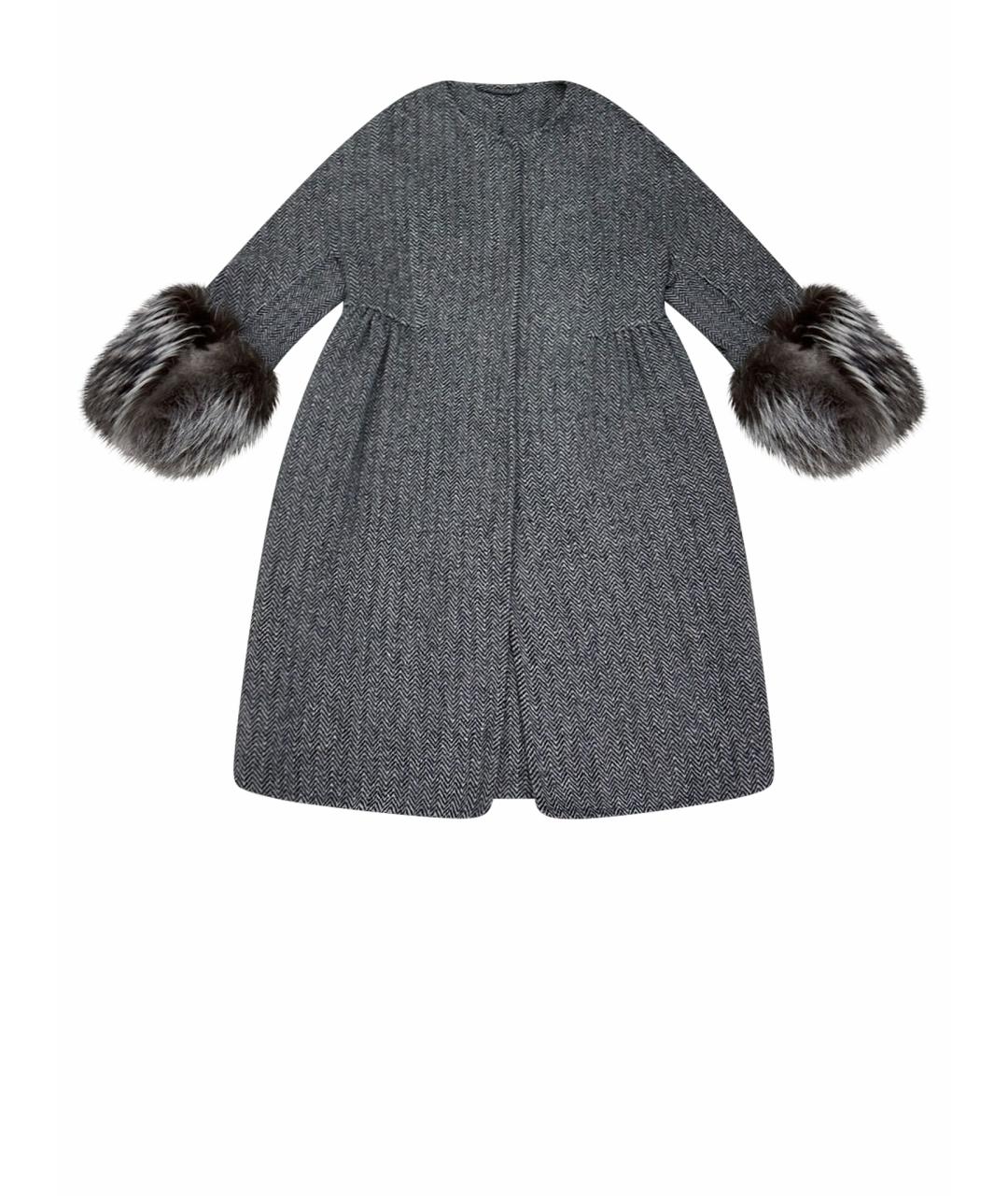 ERMANNO SCERVINO Серое пальто, фото 8