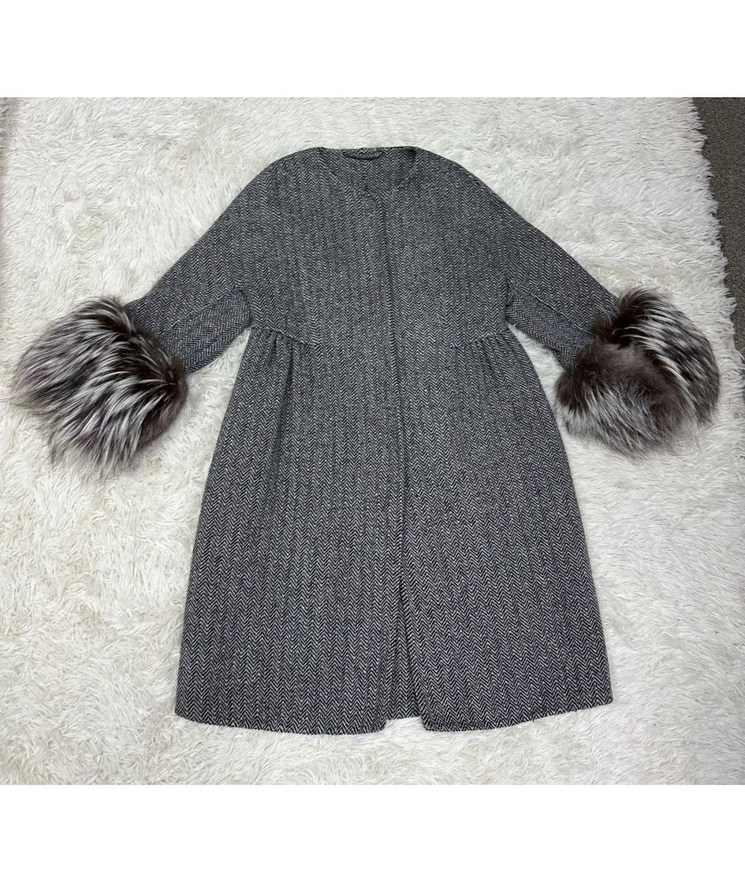 ERMANNO SCERVINO Серое пальто, фото 7