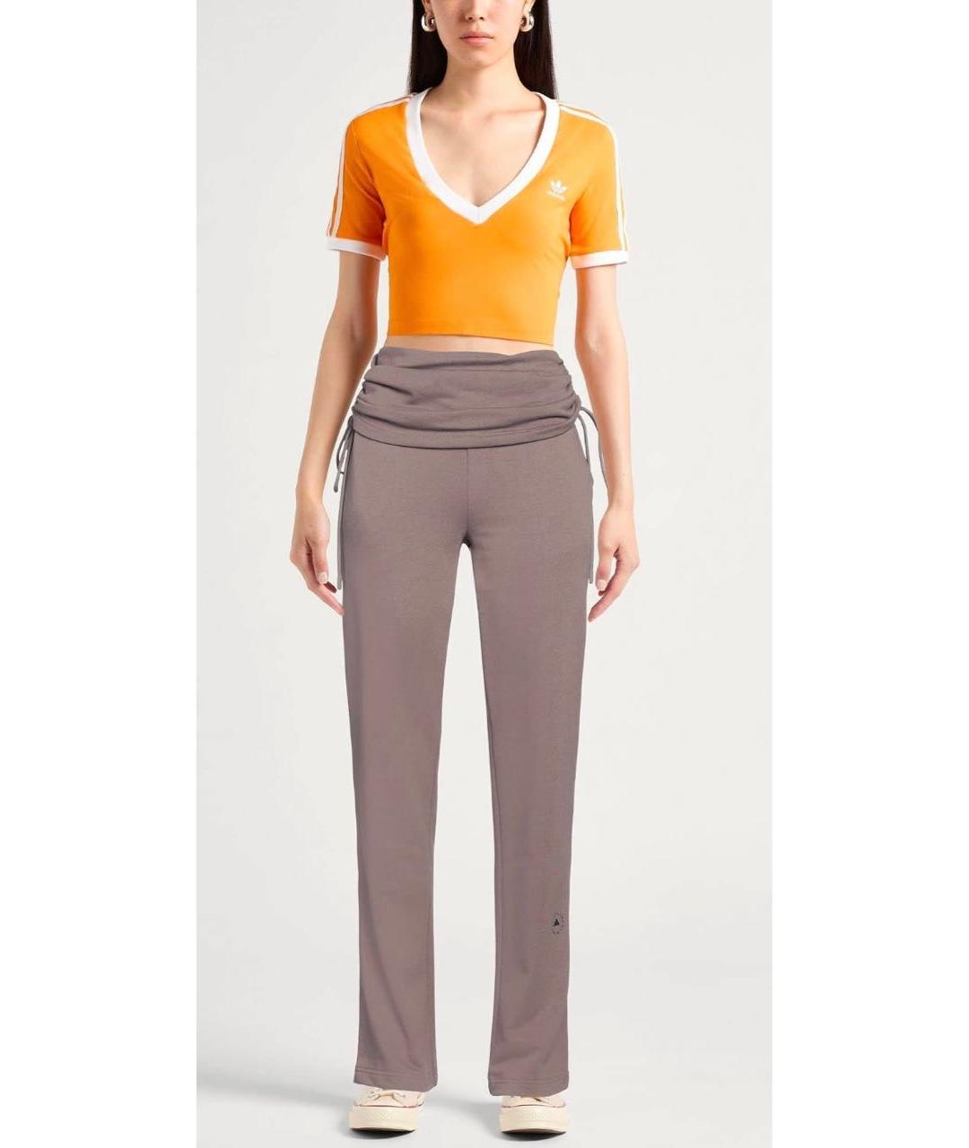 ADIDAS BY STELLA MCCARTNEY Коричневые спортивные брюки и шорты, фото 2