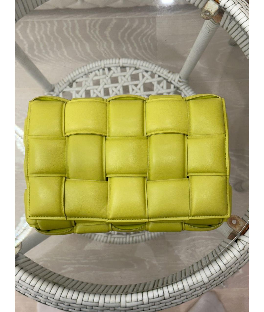 BOTTEGA VENETA Зеленая кожаная сумка с короткими ручками, фото 9