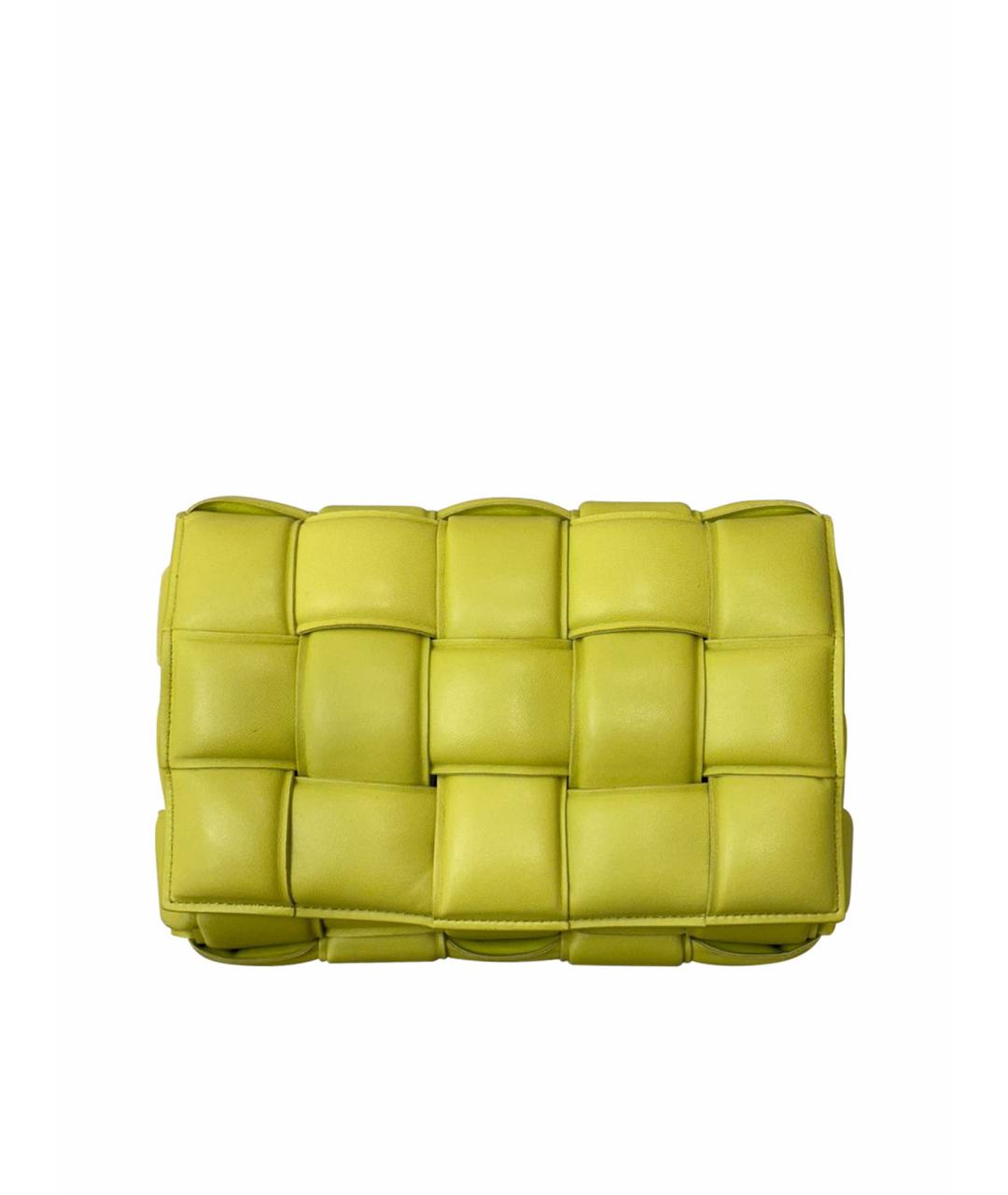 BOTTEGA VENETA Зеленая кожаная сумка с короткими ручками, фото 1