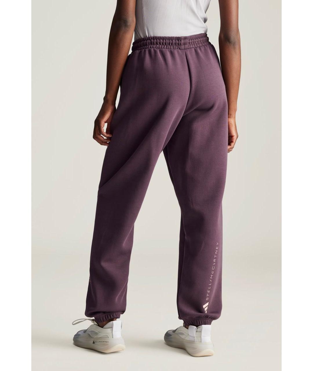 ADIDAS BY STELLA MCCARTNEY Фиолетовые хлопковые спортивные брюки и шорты, фото 3