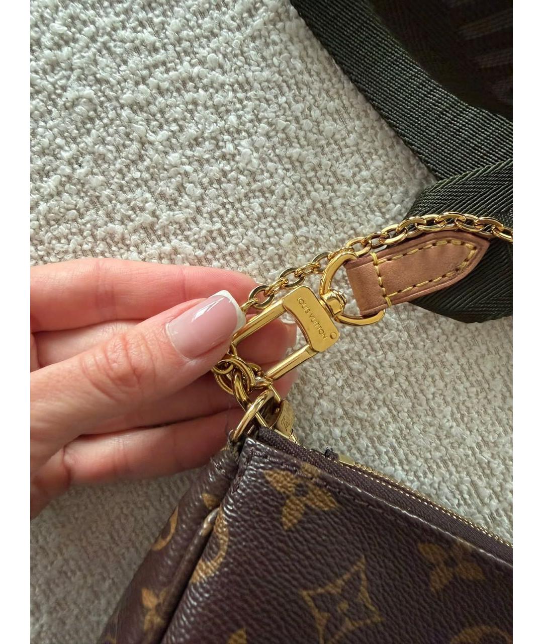 LOUIS VUITTON Коричневая сумка через плечо из канвы, фото 5