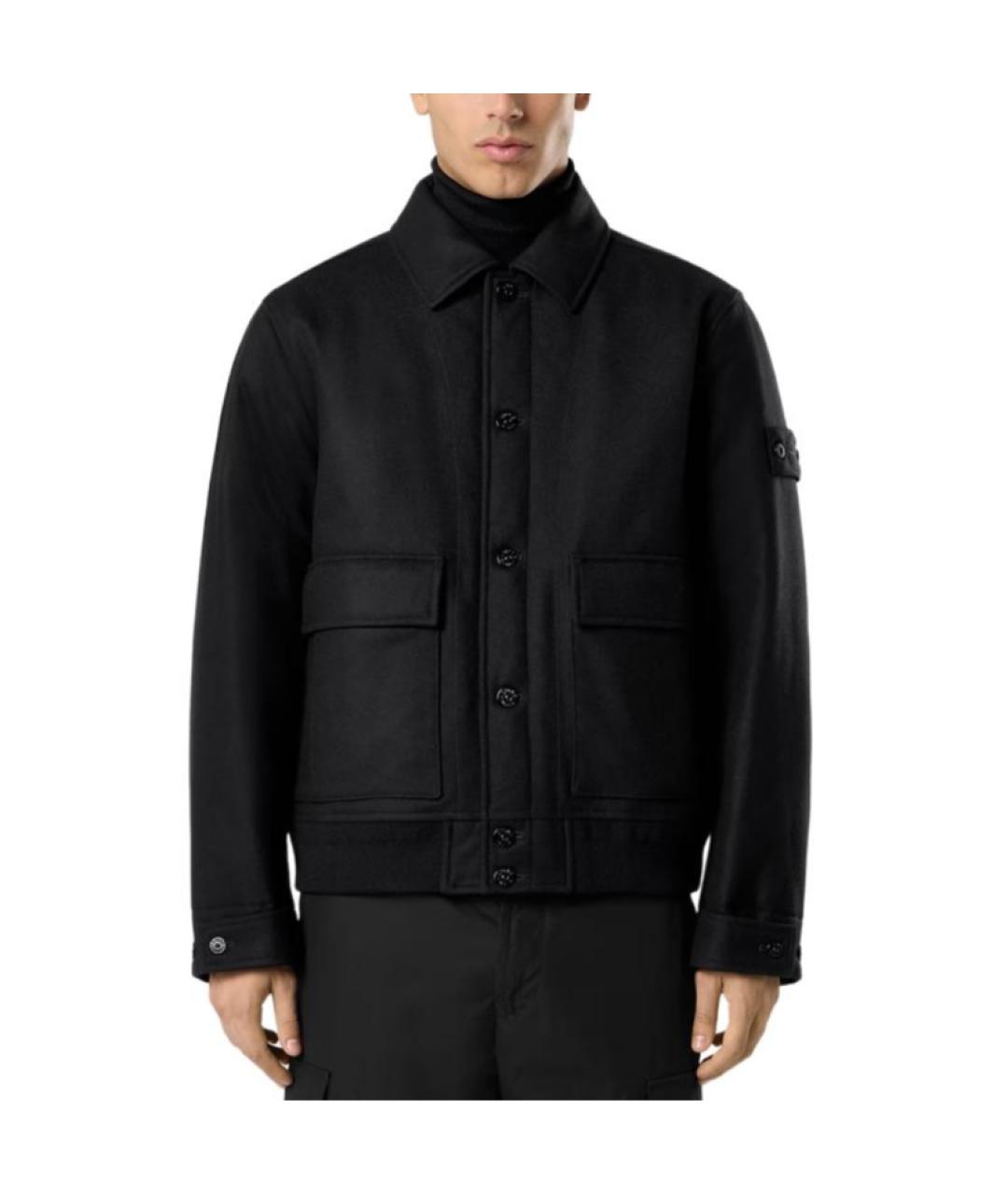 STONE ISLAND Черная куртка, фото 3