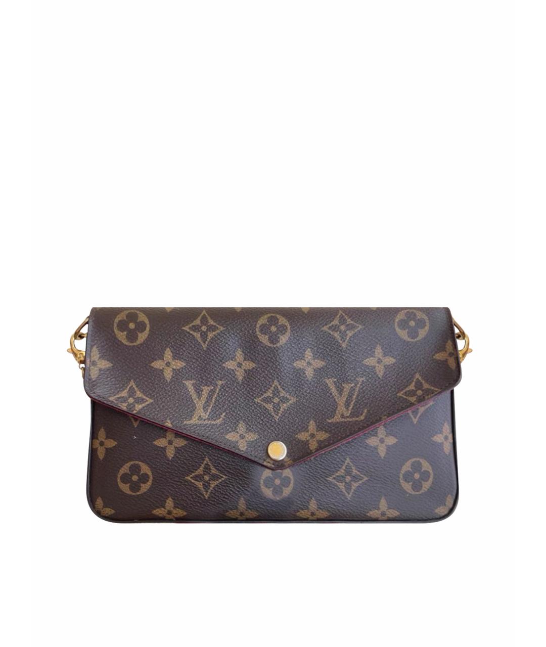 LOUIS VUITTON Коричневая сумка через плечо, фото 1