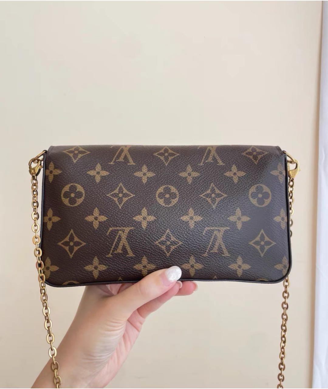 LOUIS VUITTON Коричневая сумка через плечо, фото 4