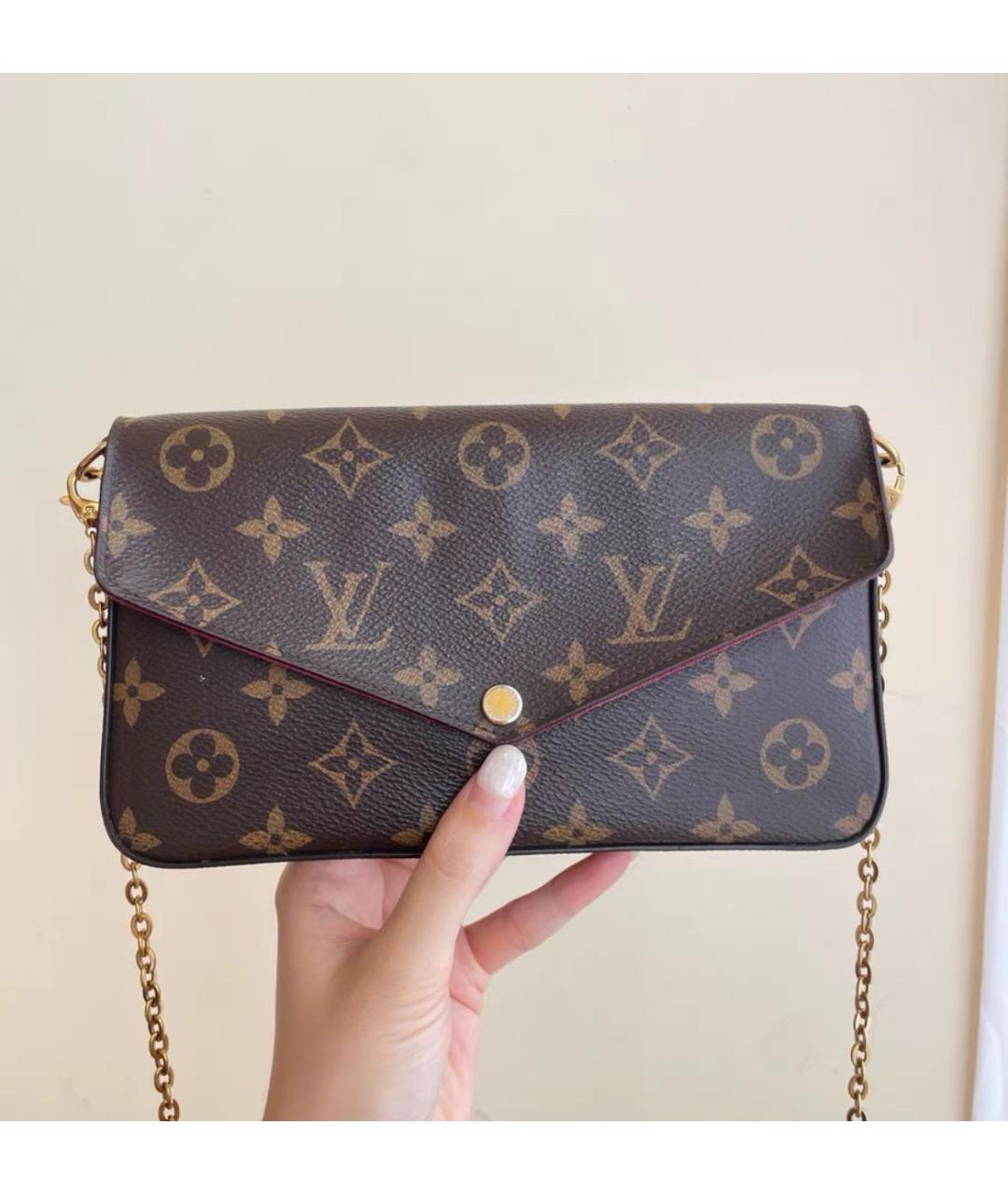 LOUIS VUITTON Коричневая сумка через плечо, фото 3