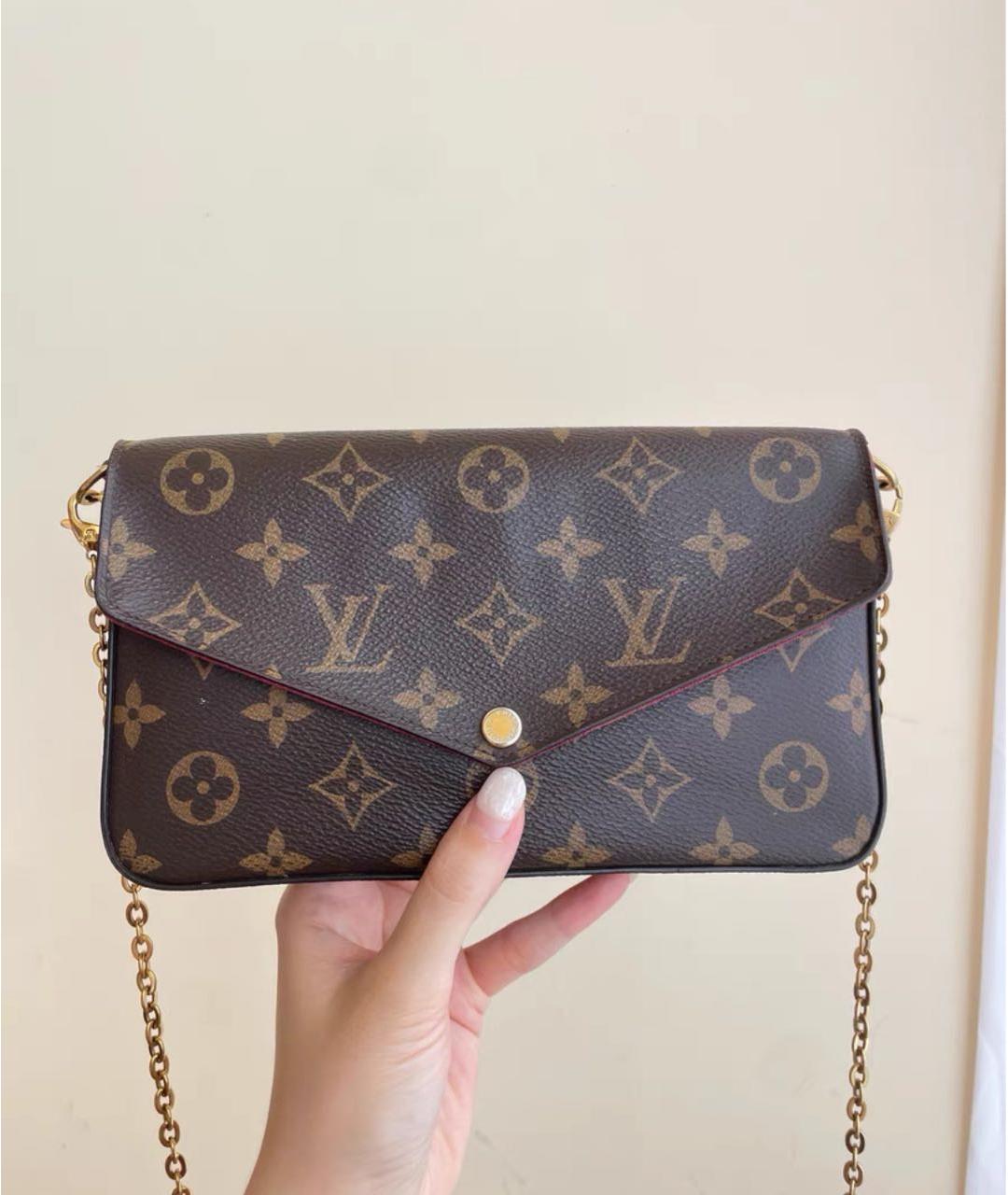 LOUIS VUITTON Коричневая сумка через плечо, фото 8